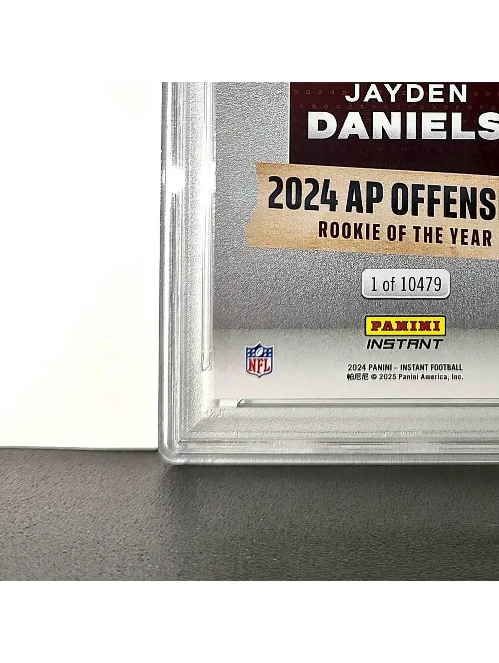 Jayden Daniels 2024 Panini NFL AP Offensive Rookie of the Year Commanders PSA 10